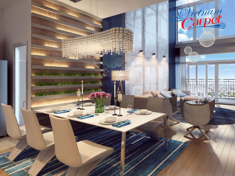 không gian thảm biệt thự nhà ở