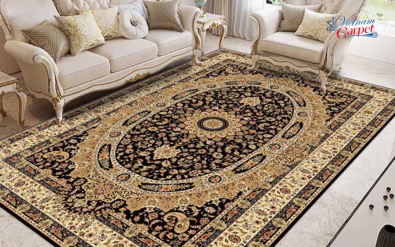 màu sắc thảm trải sàn phòng khách mệnh Thổ