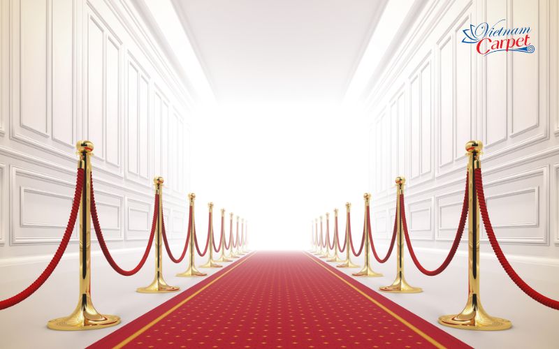 Mẫu thảm đỏ trải sự kiện họa tiết