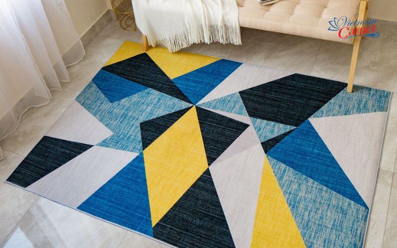 Mẫu thảm trải sàn đẹp họa tiết hình học Mẫu thảm trải sàn đẹp họa tiết hình học