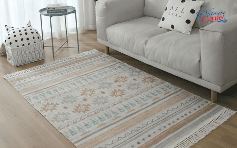 Mẫu thảm trải sàn đẹp vải cotton Mẫu thảm trải sàn đẹp vải cotton