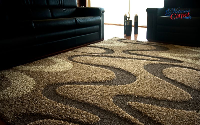 Phối màu thảm với sofa cao cấp