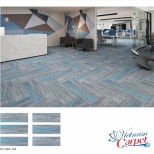 thảm tấm glitter xám xanh da trời